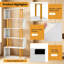 157cm H x 70cm W Metal Bookcase
