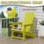 Chaise Adirondack avec porte-gobelet Chaise inclinable toutes saisons pour terrasse de patio et bord de piscine-111067346