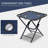 Outsunny Zero Gravity Chair Set With Side Table, Folding Reclining Chair