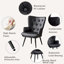 Fauteuil capitonné de 25,5 po Anterria-2128126885