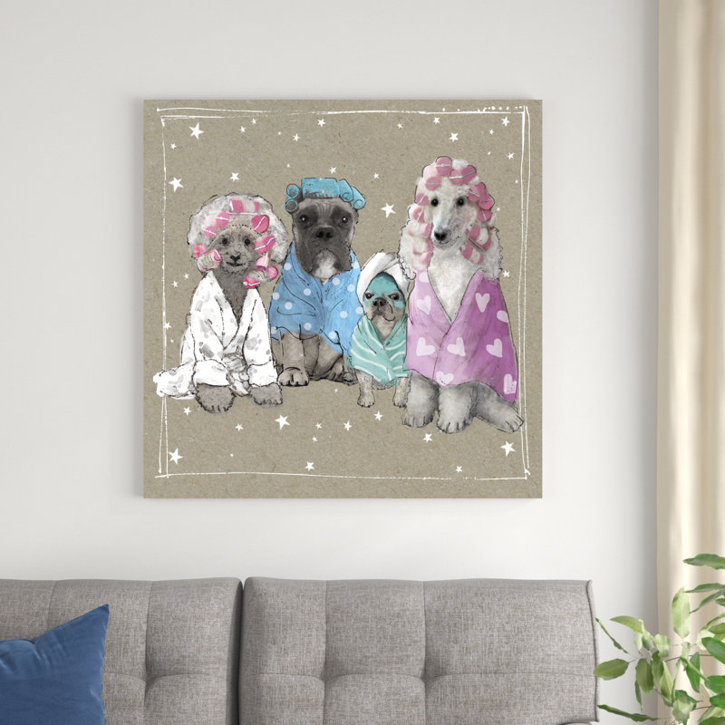 Fancypants Wacky Dogs I, H 36 po x l 36 po x P 1,25 po