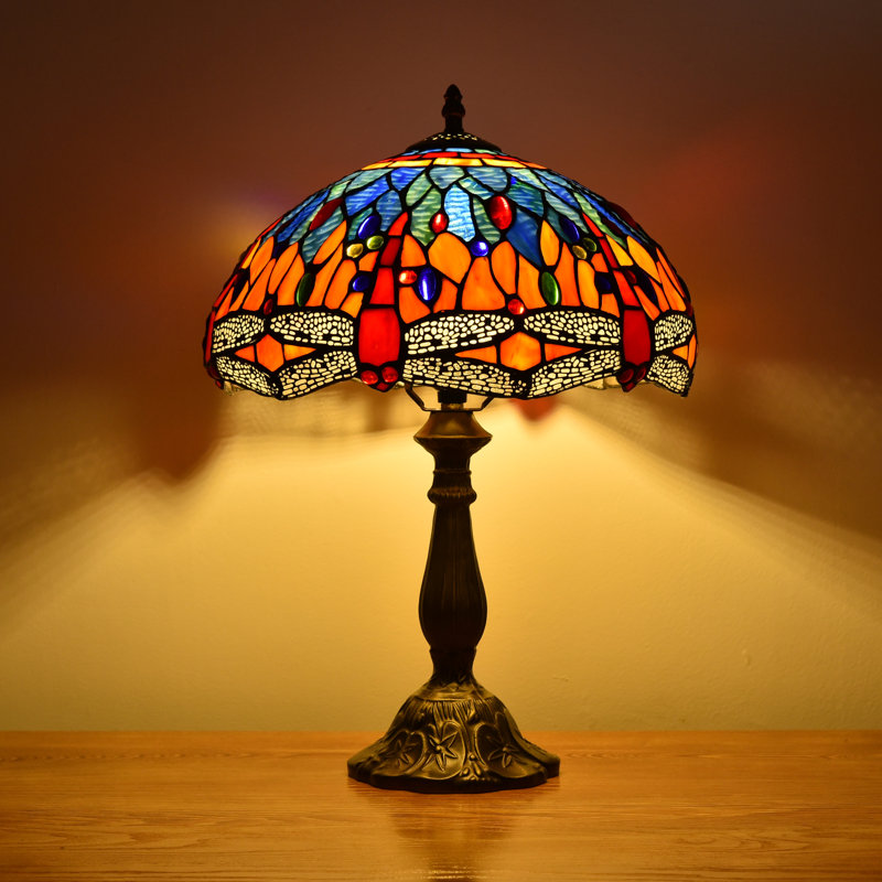 Lampe de table Carlita, Orange / Bleu / Rouge