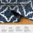 Maltese Navy Medium Washable Floor Mat-706050046