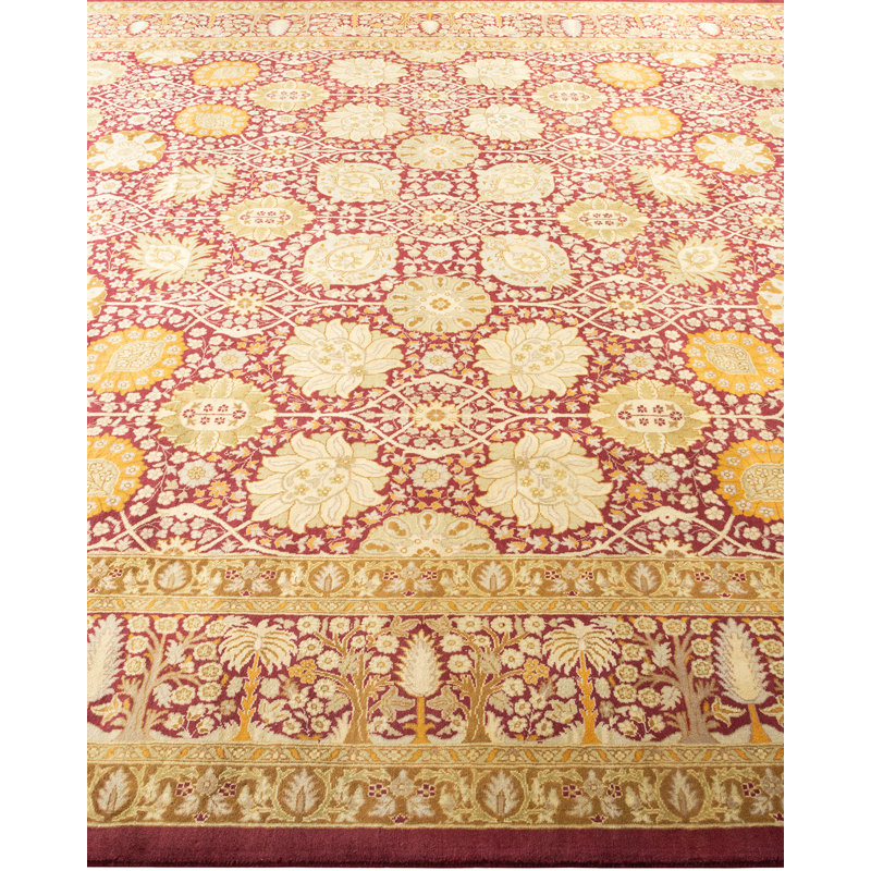 One-of-a-Kind 8' 1" X 10' 1" 2000s Wool Area Rug in Purple