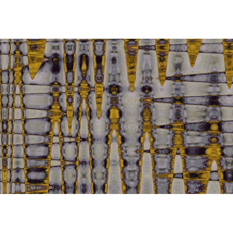 Ochre & Plum I - Wrapped Canvas Rectangle Print, 30cm H x 46cm W x 3.8cm D