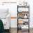 5 Tier Utility Rolling Cart(No Include Stool)