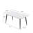 Juvan 7-Piece Modern Rectangular Sintered Stone Dining Table Set With 6 Faux Leather Chairs-642953233-642953234