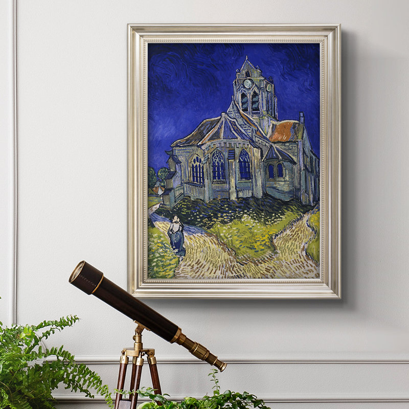 «The Church at Auvers», reproduction d'art sur toile simple, H 20 po x l 16 po x P 2,5 po