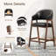 Tabouret de bar rembourré en bois massif-339600679-339600678