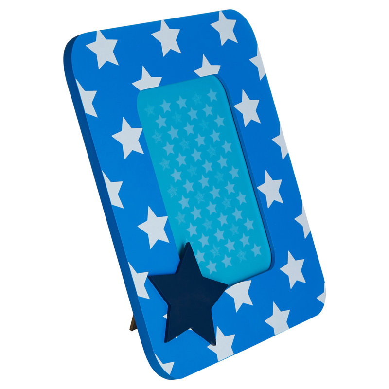 Folkert Blue Wood Matte Picture Frame
