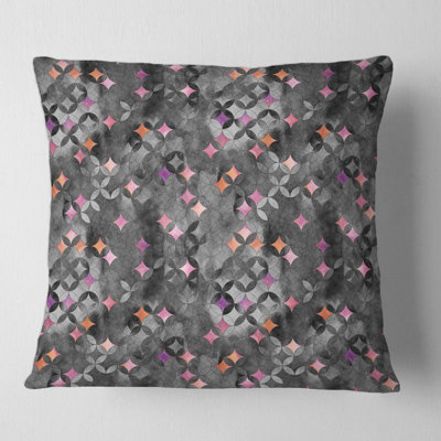 Housse et insert de coussin carré croisé avec cercles croisés