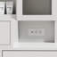 Bureau de coiffeuse moderne avec lumières DEL et rangement, coiffeuse de maquillage avec station de charge et 5 tiroirs, armoire de rangement, ensemble de coiffeuse avec miroir coulissant, luminosité réglable, pour chambre à coucher, vestiaire-1407088160