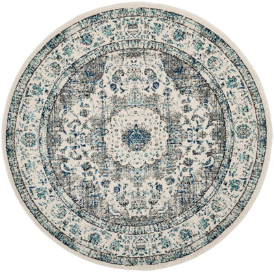 Farnborough Oriental Ivory/Gray Area Rug