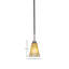 Luminaire suspendu à tige avec verre 5,5 po Achen Paramount-1671359819-1671359816
