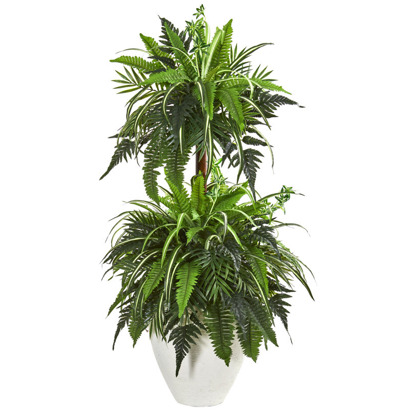 Usine de fleurs artificielle 44" en pot