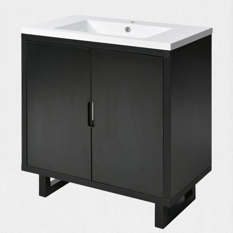 Meuble-lavabo simple 29,5 po Pasadis, Black