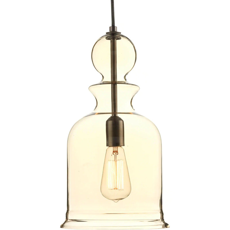 Tilman 1 - Light Single Pendant, Antique Bronze, Champagne