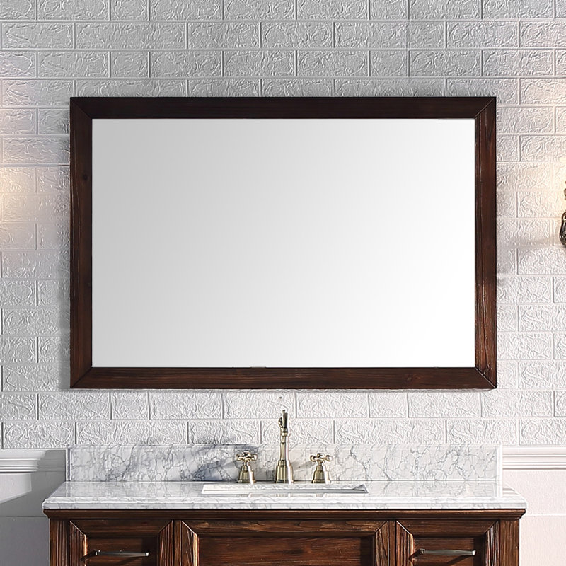 Claireville Wood Flat Wall Mirror, 31.5" x 45.7"