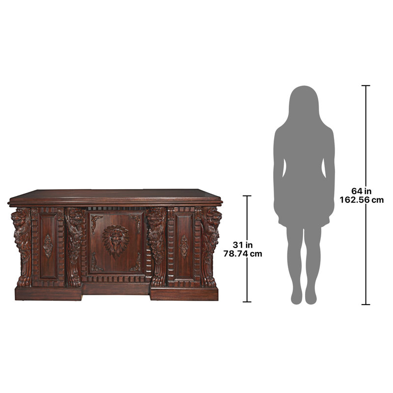 Lord Raffles Lion 63" Executive Desk