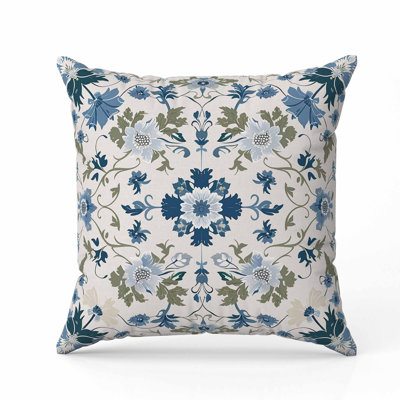 Coussin en suède Moonlit Blossoms