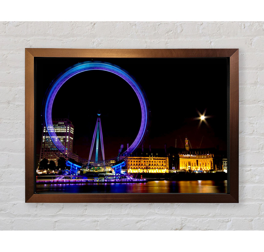 London Eye Speed Nights - Einzelne Bilderrahmen Kunstdrucke