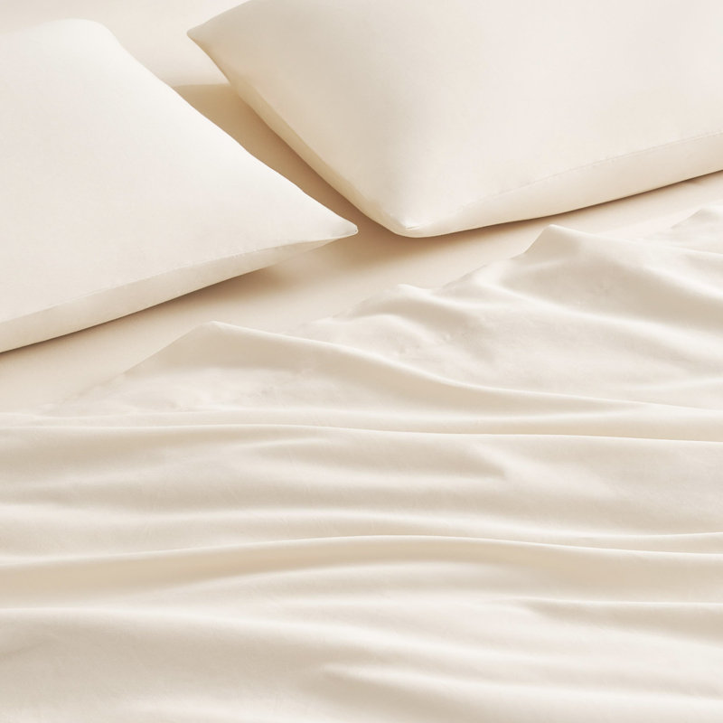 The Sheet Lab Cloud Embrace Sheet Sets, Twin Sheet Set with 1 Pillowcase, Beige