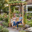 Banc de jardin en bois Sasser