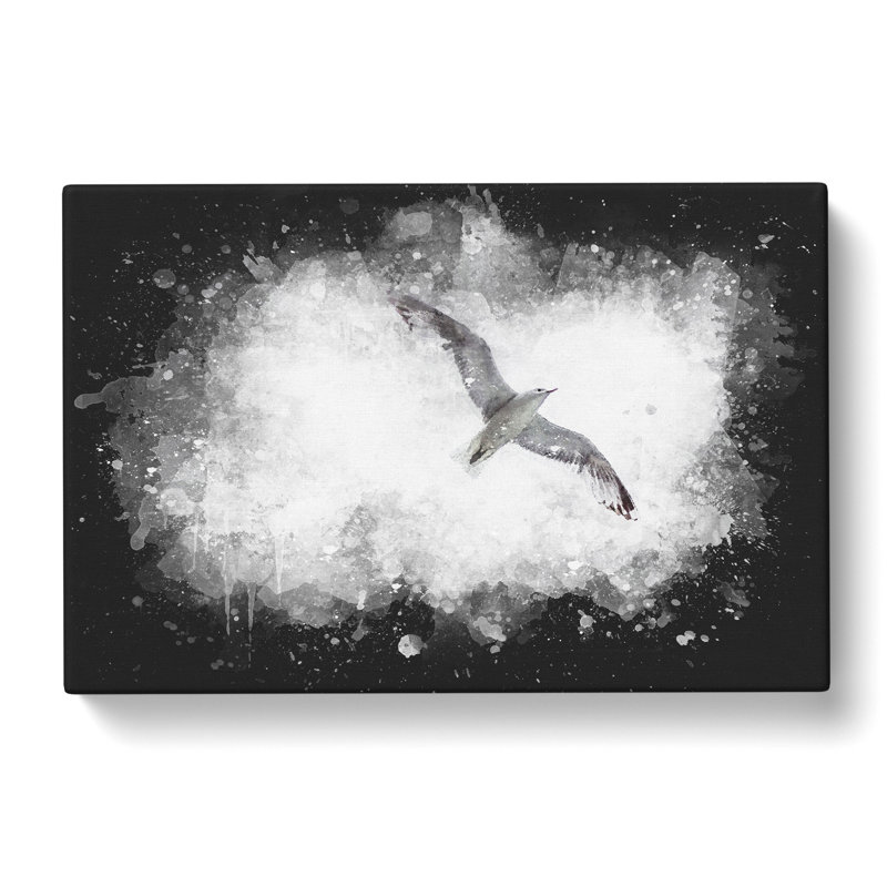 Flying Seagull - Wrapped Canvas, 45cm H x 76cm W x 4cm D