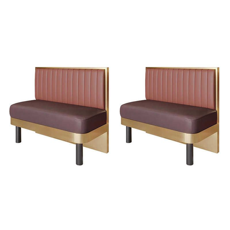 Banc rembourré en similicuir pour restaurant Bar