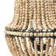 Lustre en perles de bois drapé-1978718502