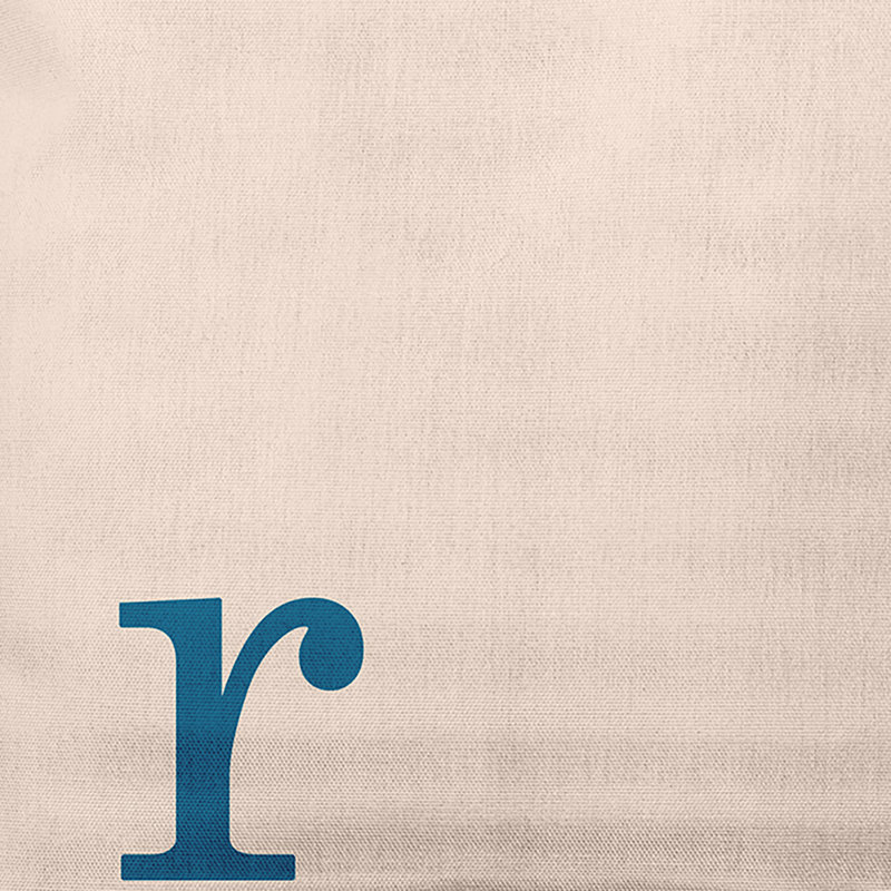 Modern Monogram Indoor/Outdoor Throw Pillow, Autumn Blue