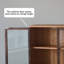 Vitrines en bois massif brun