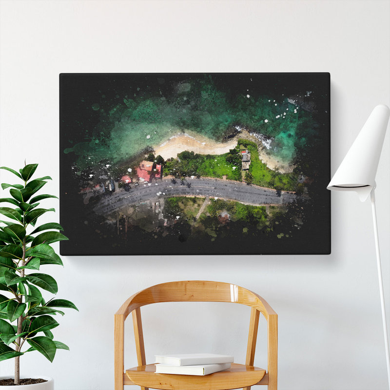 Midigama Beach in Sri Lanka - Wrapped Canvas Graphic Art, 60cm H x 91cm W x 3cm D