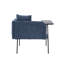 Chaise de loisir rembourrée avec tablette-1909364975