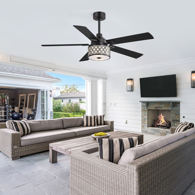 Ventilateur de plafond 52 pouces avec lumière