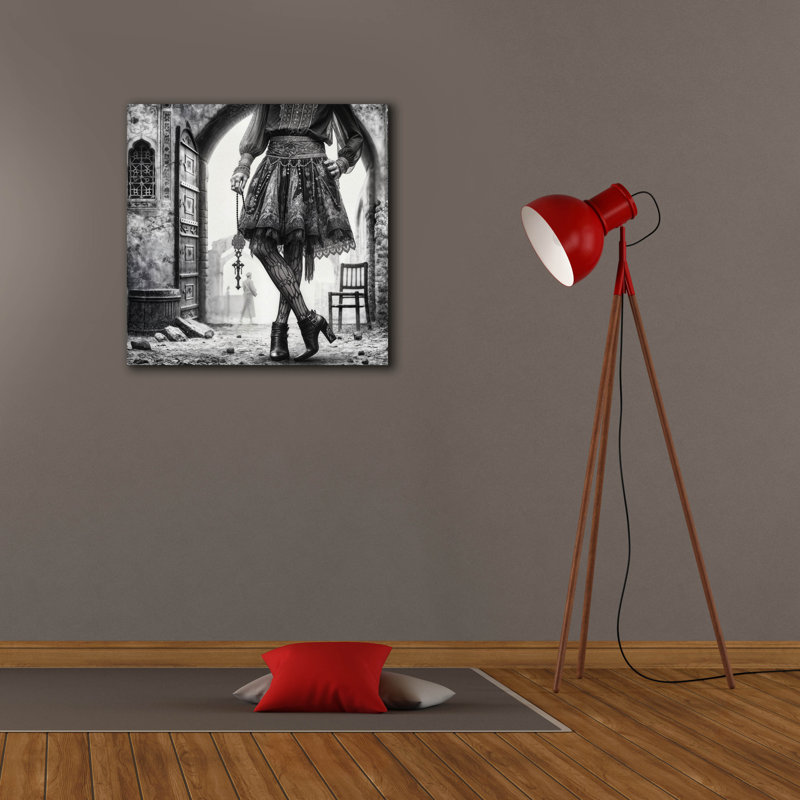 «Pause» par KIR.DART, art mural sur toile, H 26 po x l 26 po x P 1,5 po