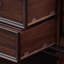 Armoire d'appoint en bois manufacturé noyer foncé