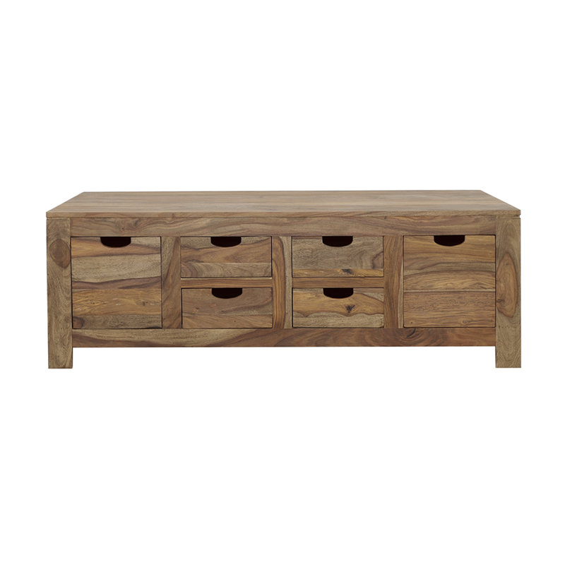 Mcloughlin Solid Wood Coffee Table, Light Brown