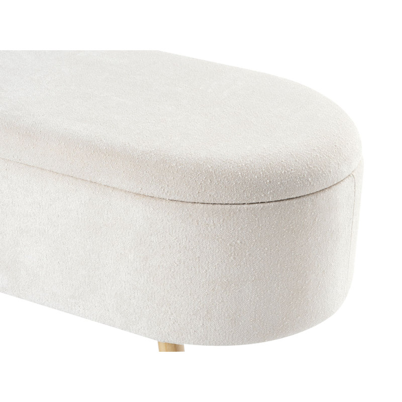 OKLAHOMA Chenille Upholstered Storage Bench