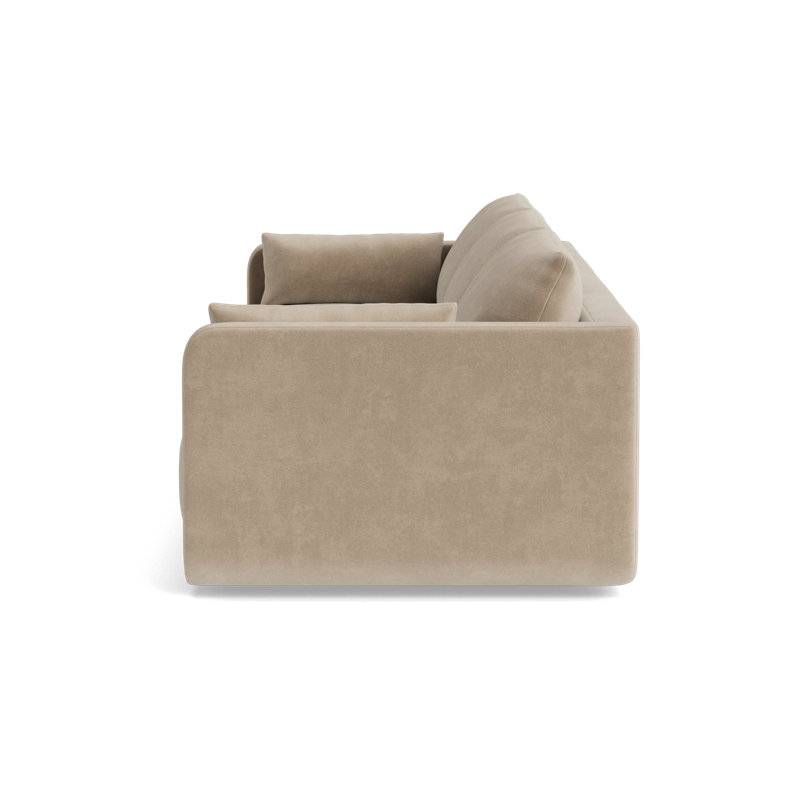 Eva Modular Sofa, Velvet - Beige