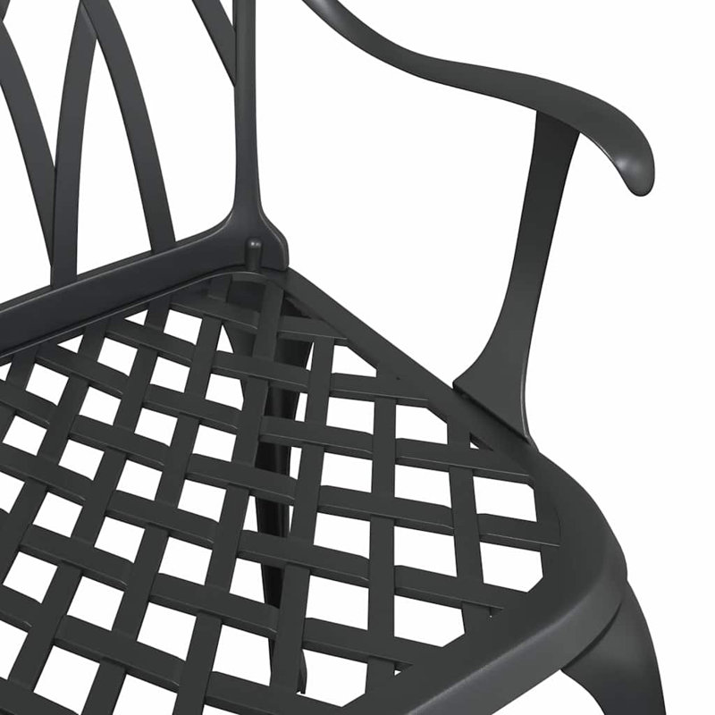 Patio Dining Armchair, Black