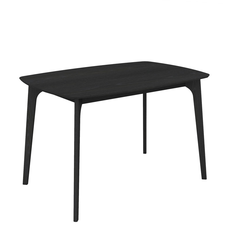 Erna Rectangular 47.24'' L x 31.5'' W Dining Table,Dining room table,Kitchen table, Black