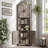 68.9" Tall Farmhouse Style Corner Cabinet