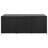 Outdoor Storage Box With Gas Lift, 71 Inch Rectangular, Black Rattan