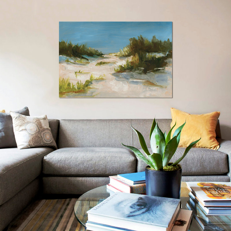 «Summer Dunes I» par Ethan Harper - Estampe numérique sur toile tendue avec châssis, H 40 po x l 60 po x P 1,5 po