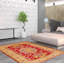 Tapis unique en laine noué à la main 4 pi 2 po x 5 pi 10 po nouvel âge Moretta