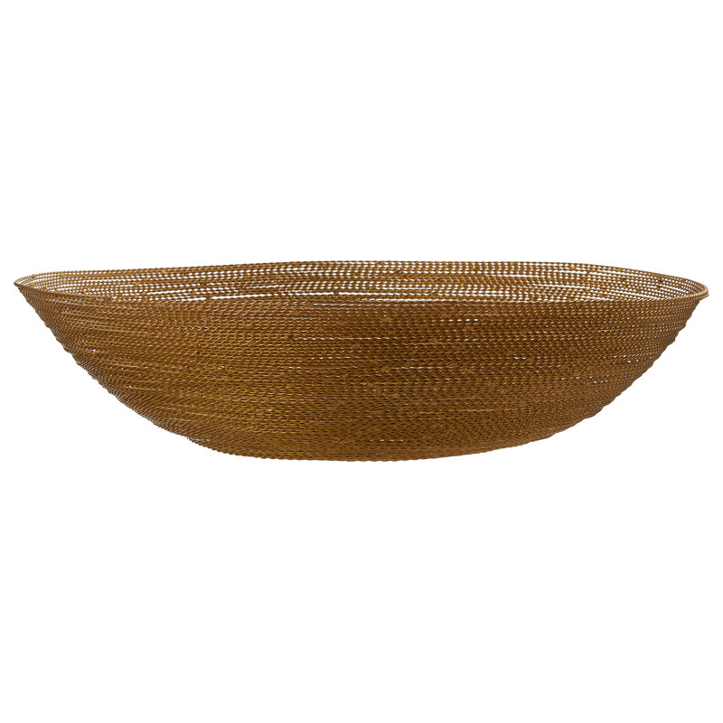 Dunnigan Metal Decorative Bowl 1, Brass