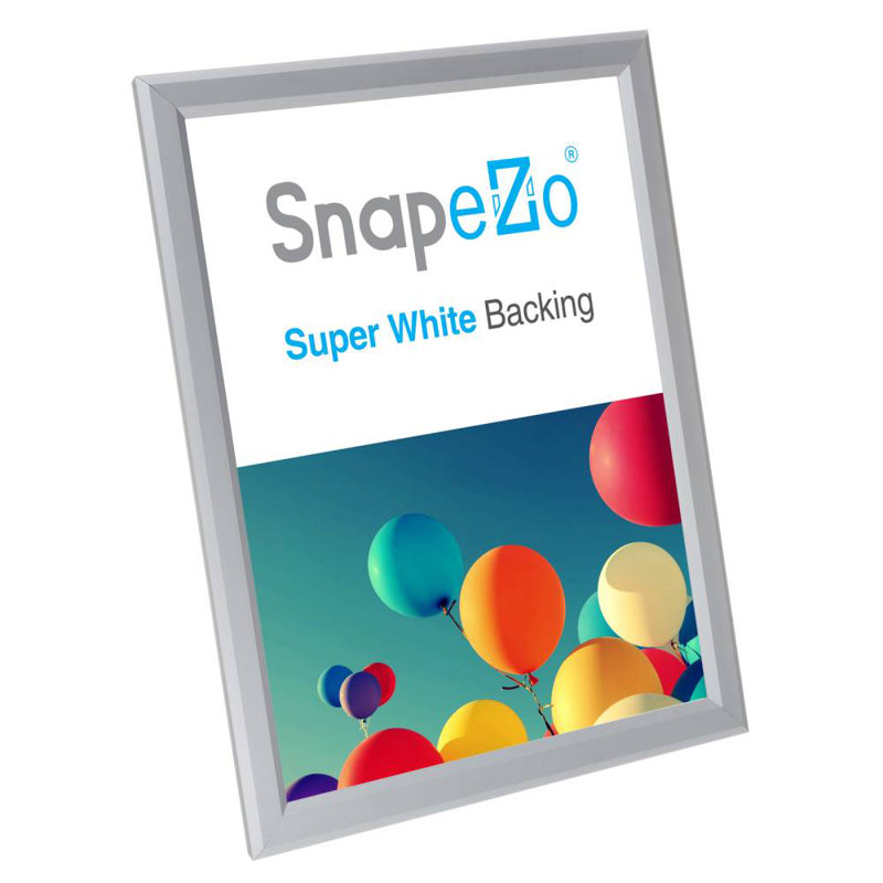Cadre en aluminium Snapezo 11x17, Argent, 8,5 po x 11 po