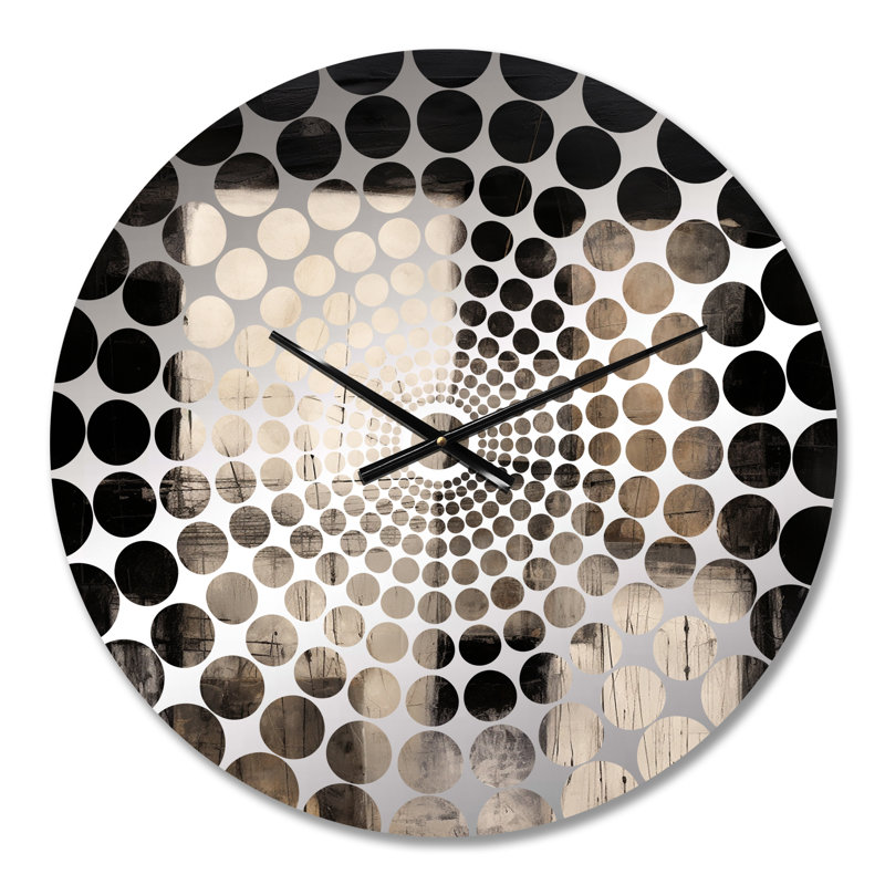 Bassa - Horloge murale abstraite Mid-Century, Petit
