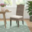 Chaise d'appoint Brianna en blanc / beige